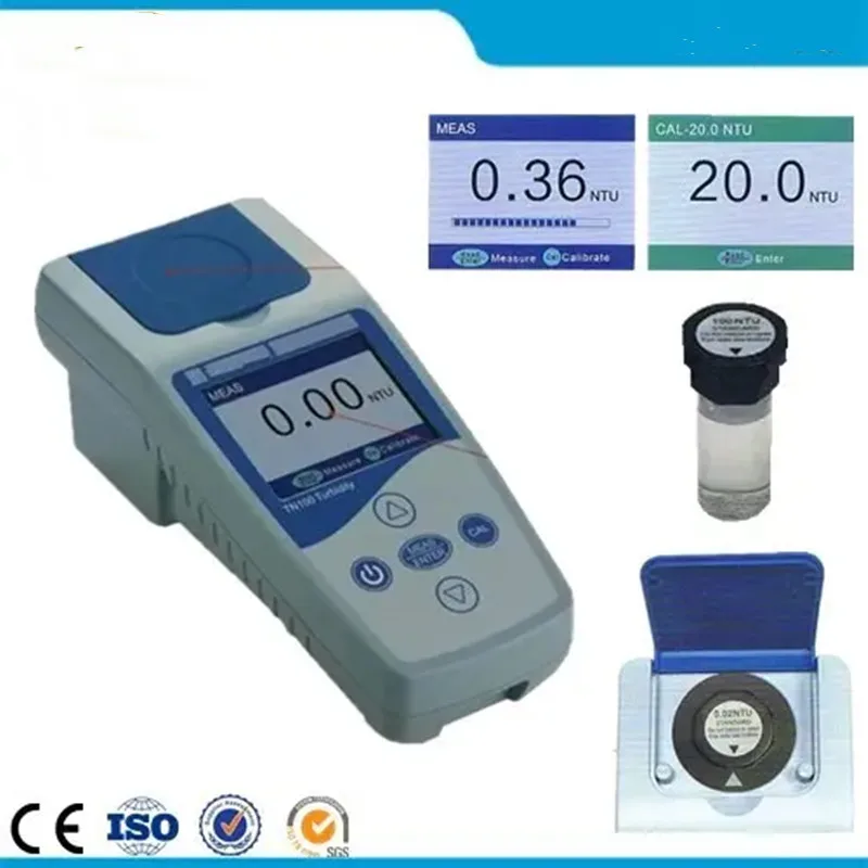 Digital Turbidimeter Turbidity Portable Type Meter 0.01 ntu 0 - 200 Ntu TN100