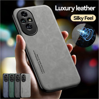 Shockproof Case for Honor 200 Lite Smart Protective Cover For Honor 200 Pro Built-in Magnetic Suction Holder Coque Funda Capa