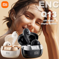 XIAOMI Q13 Wireless Bluetooth5.4 Headset TWS Earphone ENC Noise Cancelling Sport Gaming Headphone LED Digital Display Earbuds