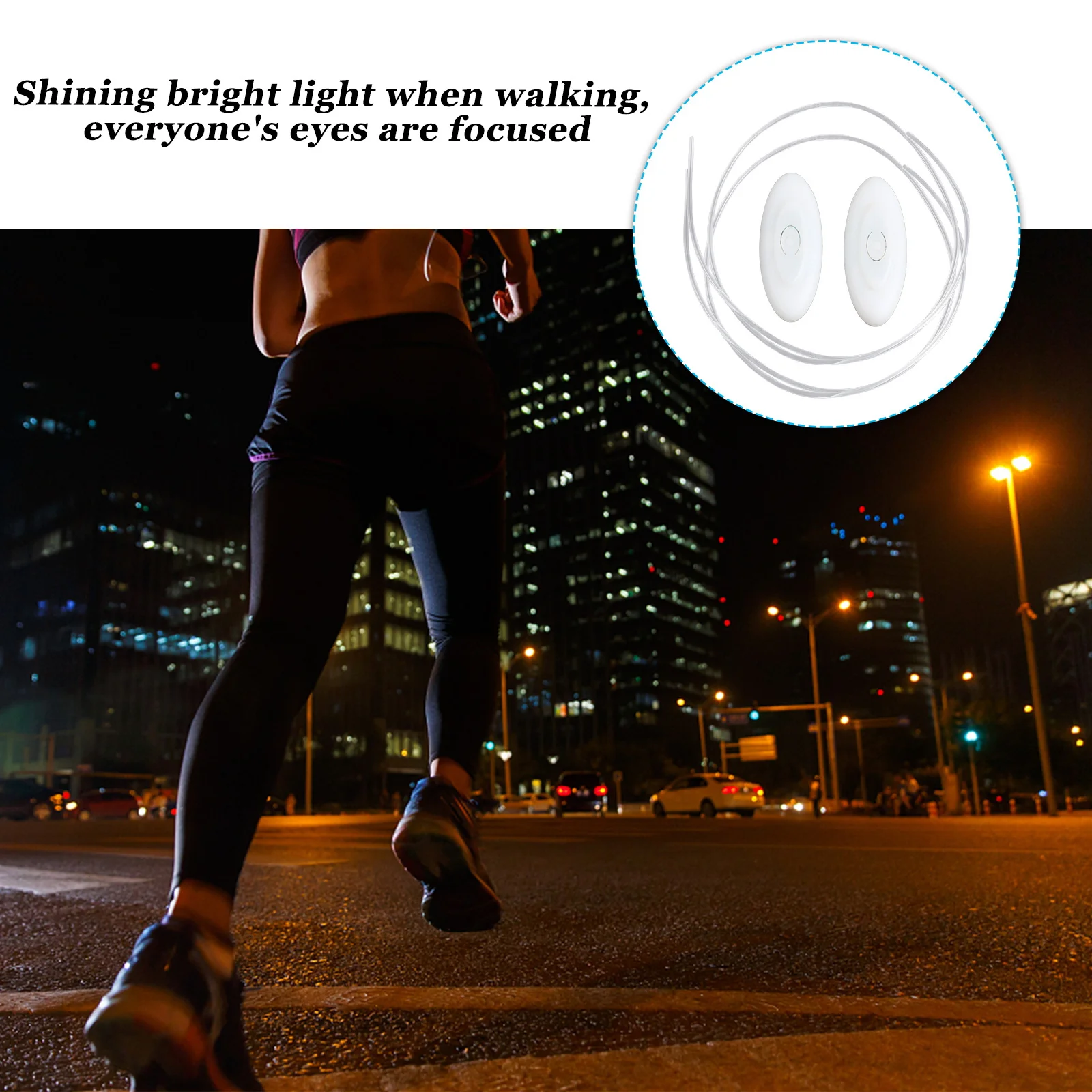 

3Pairs Glow in Dark Luminous Shoe Laces Creative LED Flat Shoelaces for Sports Shoes Light Up Shoestrings Flashing