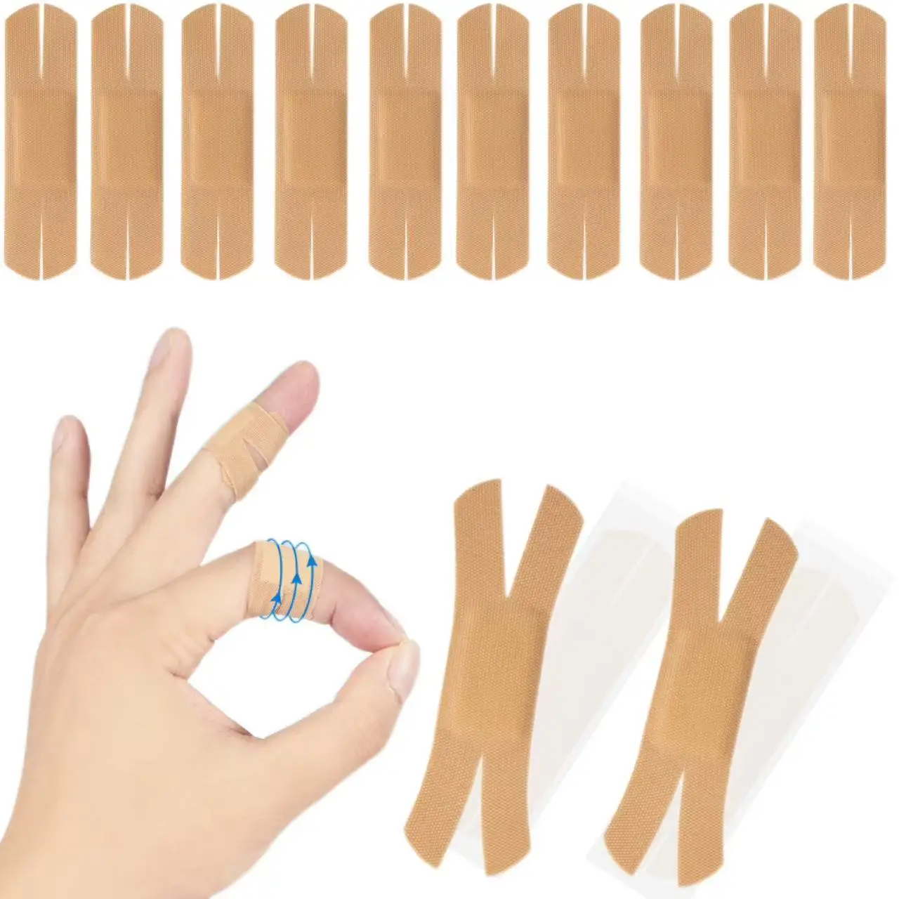 50/100 Uds pegatina protectora en forma de X tela no tejida de alta elasticidad vendaje de tirita transpirable cinta de vendaje para heridas de primeros auxilios