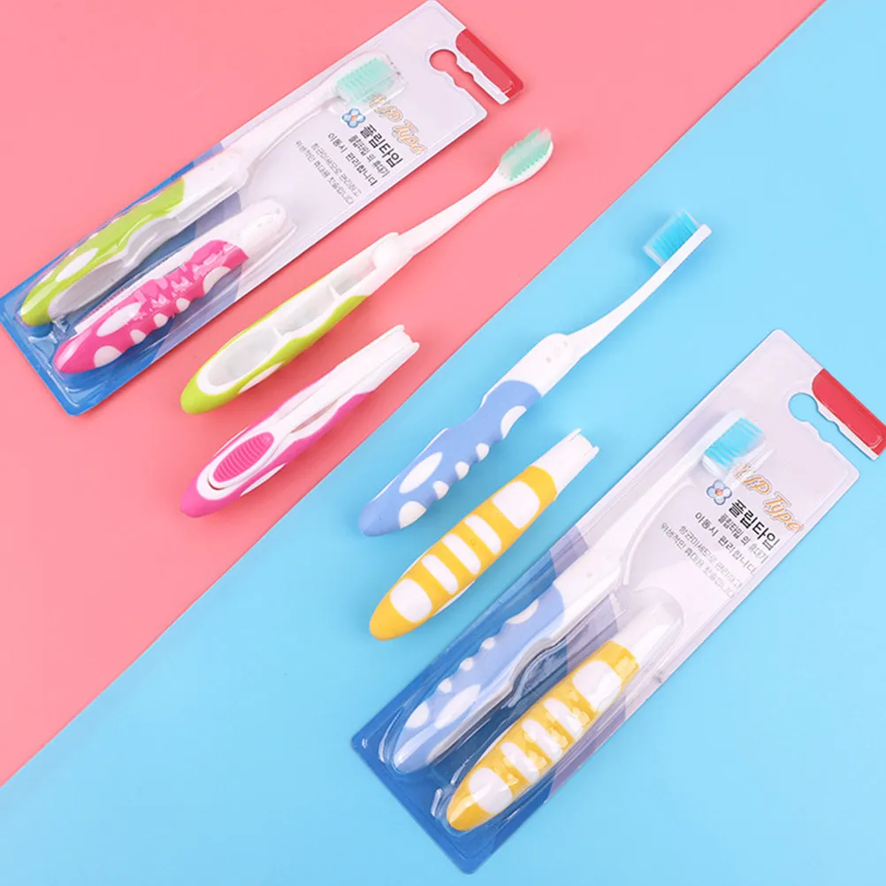 

Набор из 8 складных дорожных зубных щеток с эргономичной нескользящей ручкой для взрослых, инструмент для ухода за полостью рта