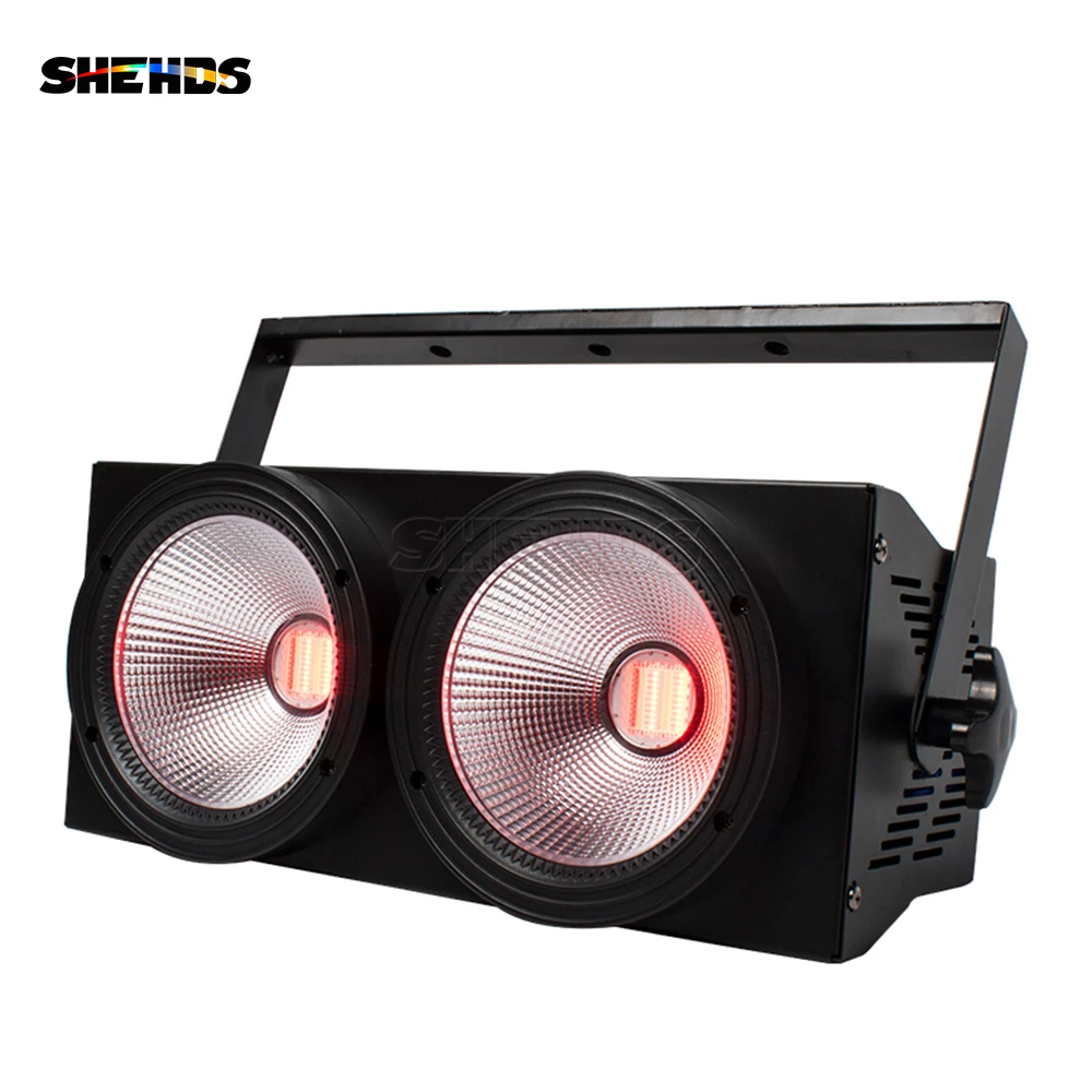 SHEHDS-LED Luzes da fase para DJ, 2 olhos, ESPIRÃO, 6in 1, RGBWA + luzes UV da parte da iluminação, disco, clube, casamento, 4 PCes, 2 PCes, 200W