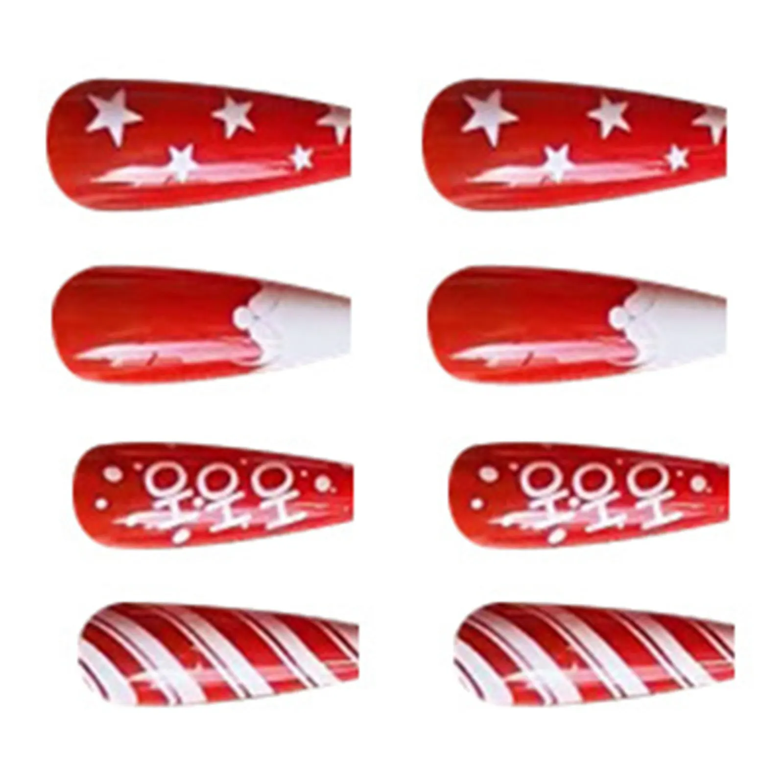 Christmas Fake Nails for Girls with Smooth and Non-Grainy Texture for Nail Technician Daily Use