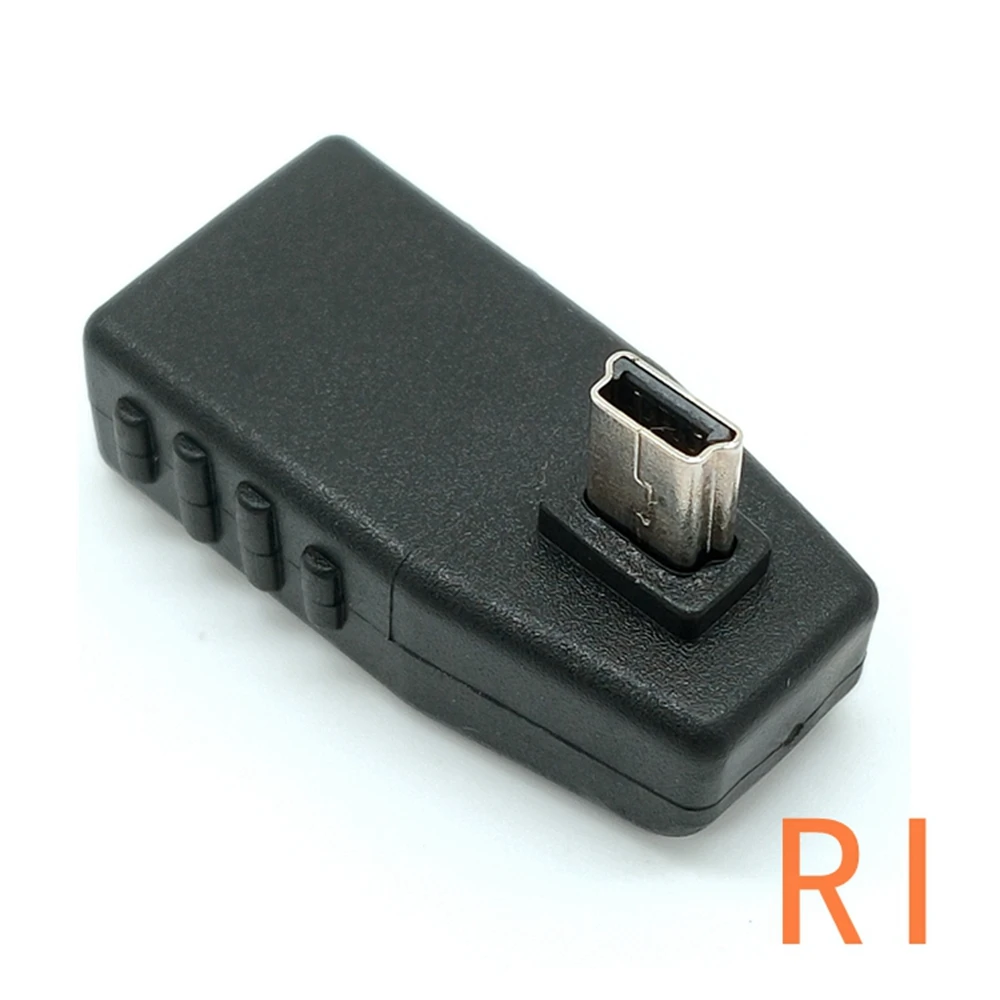 Mini USB 5Pin male to USB female 90 ° angle converter plug, in car MP3 MP4 tablet data synchronization OTG adapter U-Di