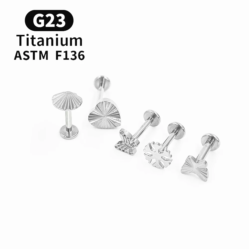 G23 Titanium Piercing Stud Earrings Ear Piercing Stud Earrings Piercing Jewllery For Women Luxury