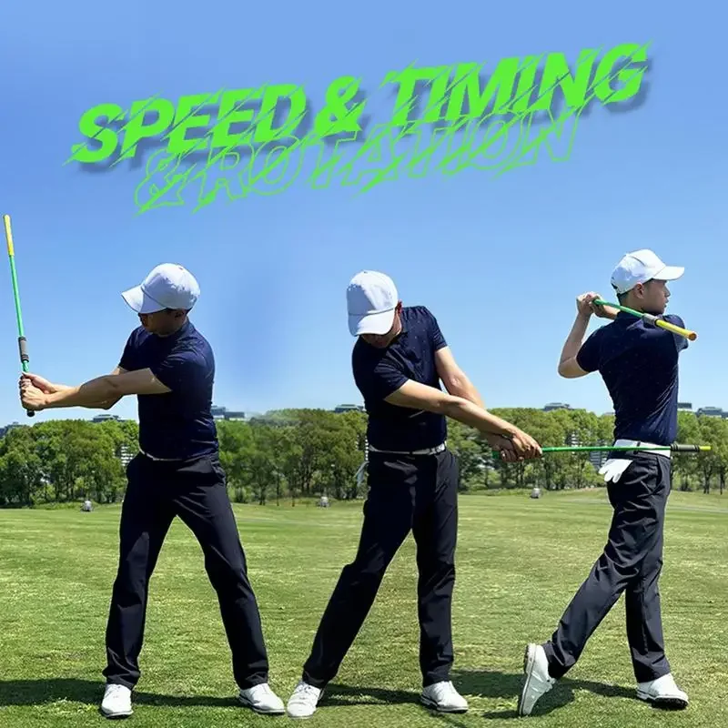 

Golf Swing Training Stick 110cm Golf Speed Power Rod Portable Golf Swing Warm Up Stick Skill Enhancer Club For Swing Posture Aid