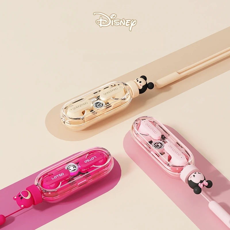 Disney Genuine Wireless Bluetooth Earphones With Semi In Ear Rotating Decompression And Noise Reduction For Girl