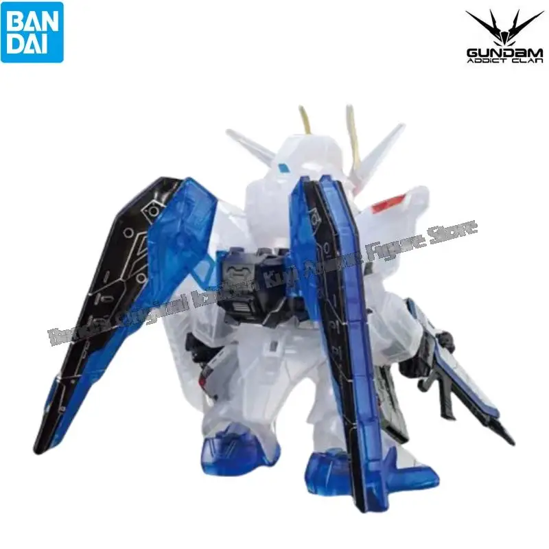 متوفر في المخزون بانداي نموذج دمية العلامة التجارية الجديدة محاصر Gundam Sdex Gcp Zgmf X10A Freedom Gundam شخصيات أنيمي الأصلية تمثال قابل للجمع