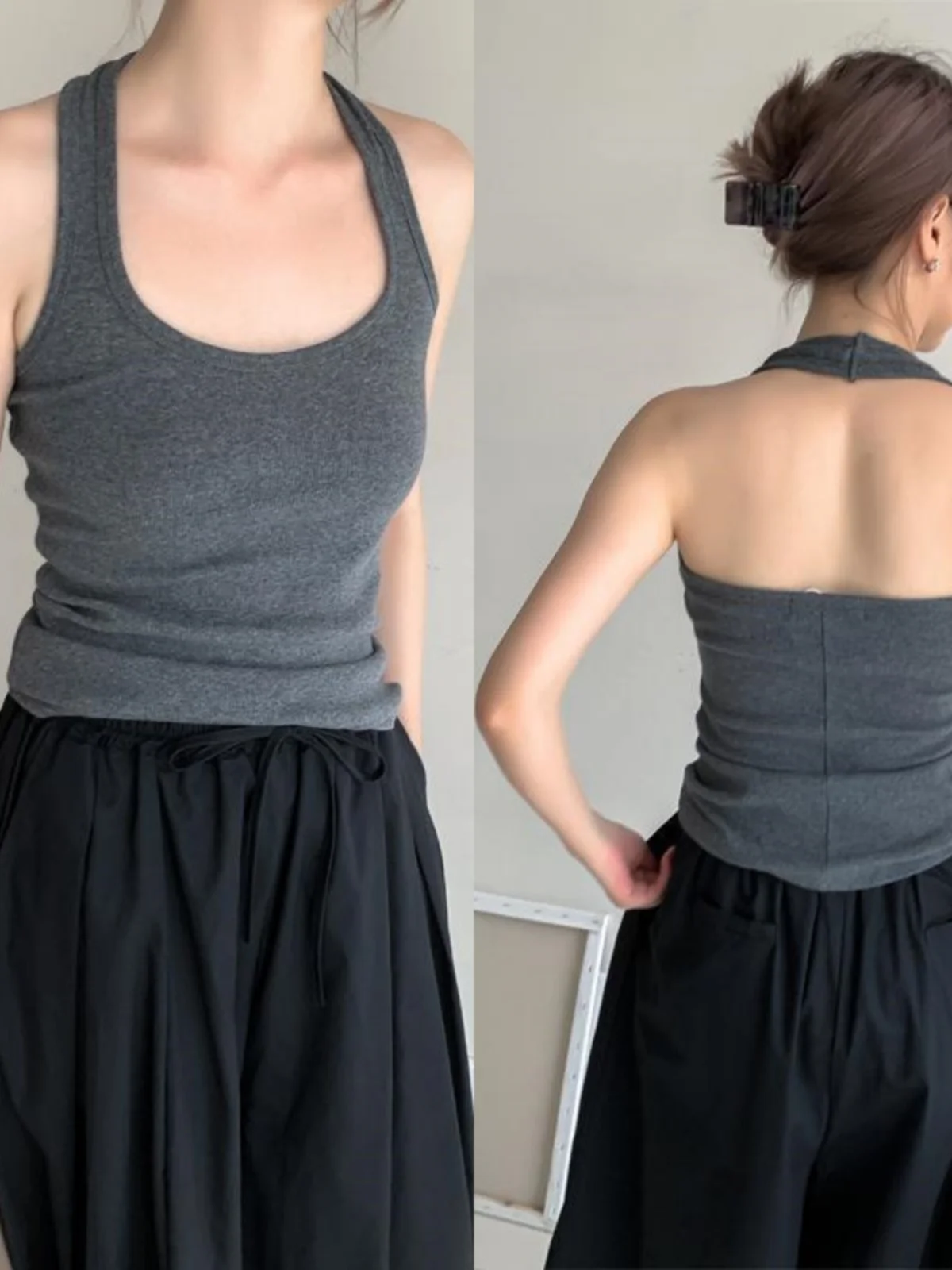 Plus Size Slimming Color Simple Sle Base Irt Ort Spor Bal V…