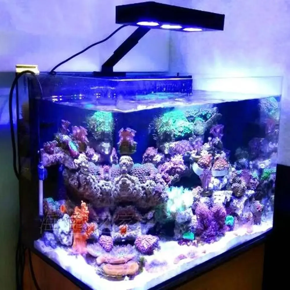 LED Aquarium Light Spectra Aqua knight V1 30W Saltwater Lighting with Touch Control timer 8/10/12H for Coral Reef saltwater Tank