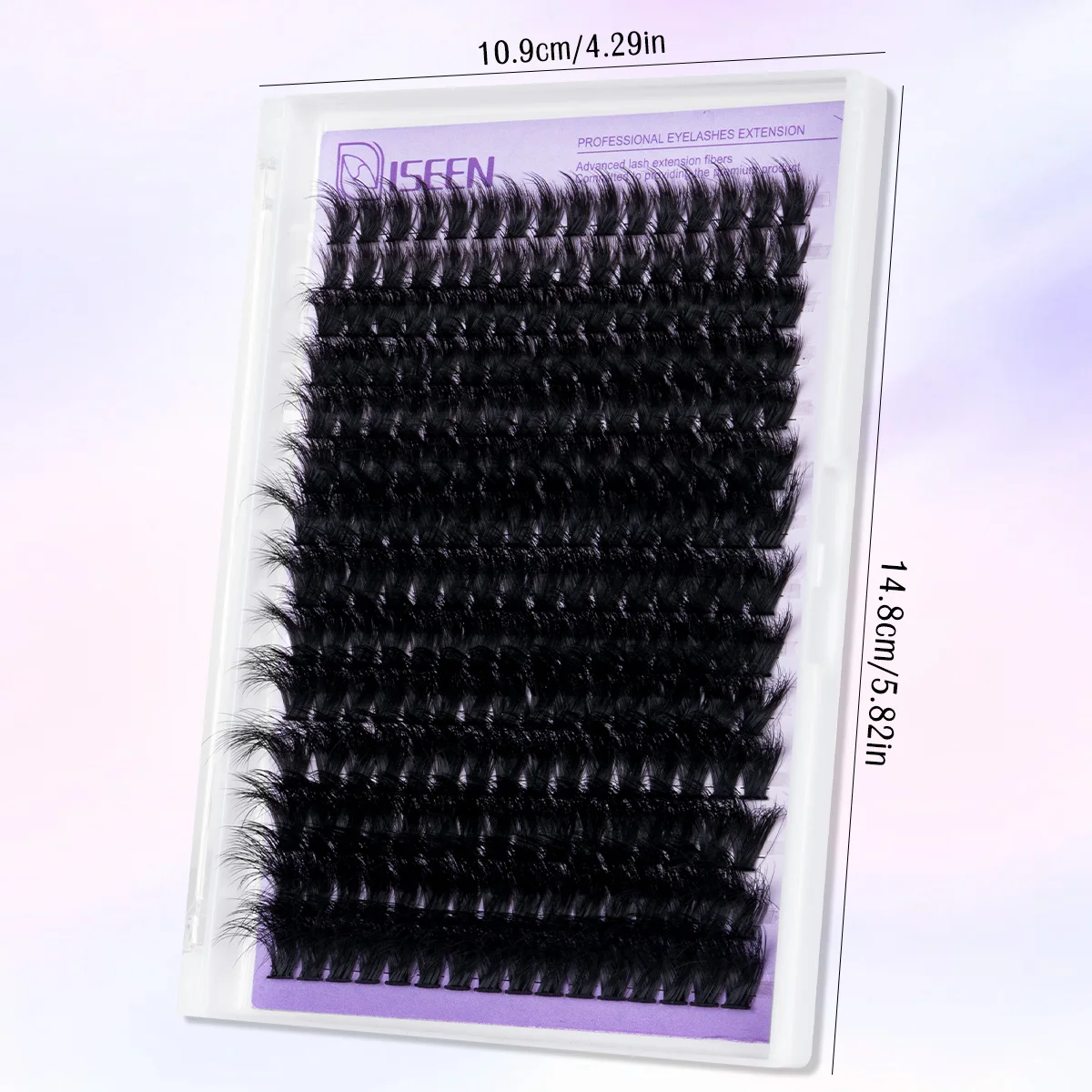 224 Stück Manga-Wimpernbüschel, Spikes, Wispy-Cluster-Wimpernverlängerungen, dicke Wimpernbüschel, wiederverwendbare Faux-Mink-Fairy-Wimpern – Detail 3
