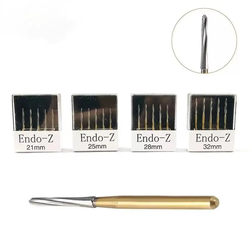 5Pcs/Box Dental Endodontic Carbide Burs FG Tungsten Carbide Bur Endo Z Cutter Drill 1.6mm For High Speed Handpiece Dentist Tool