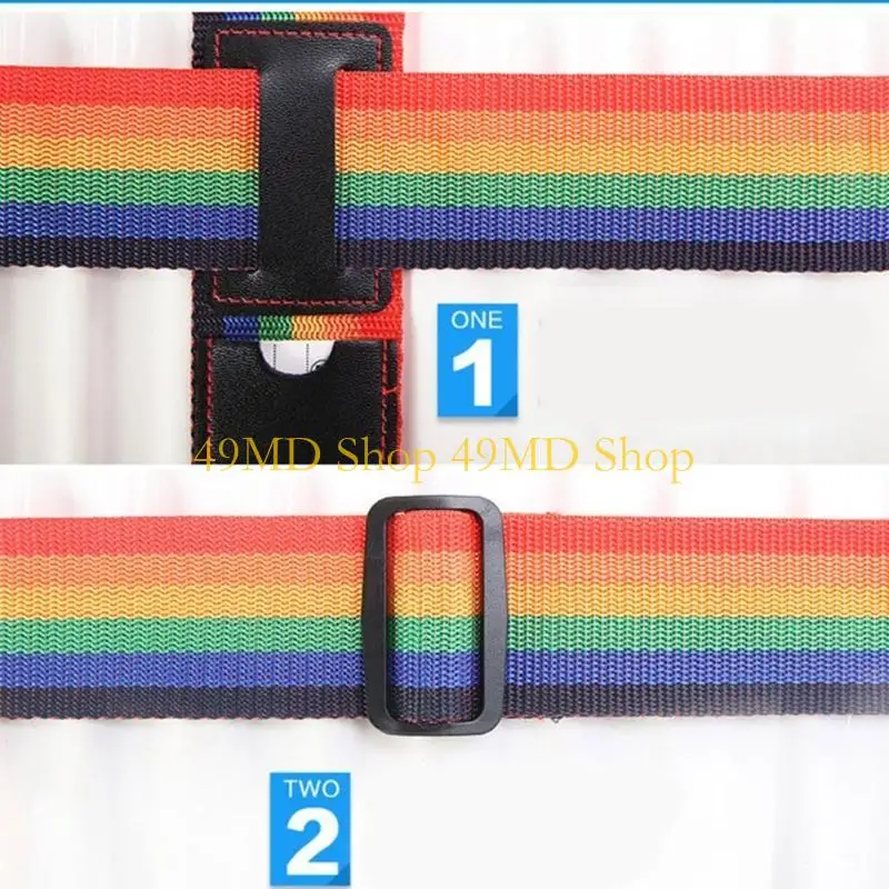 

49MD Luggage Strap Adjustable Suitcase Belt Durable Packing Strap with Quick Release Buckle Travel Accessorises for Men Women