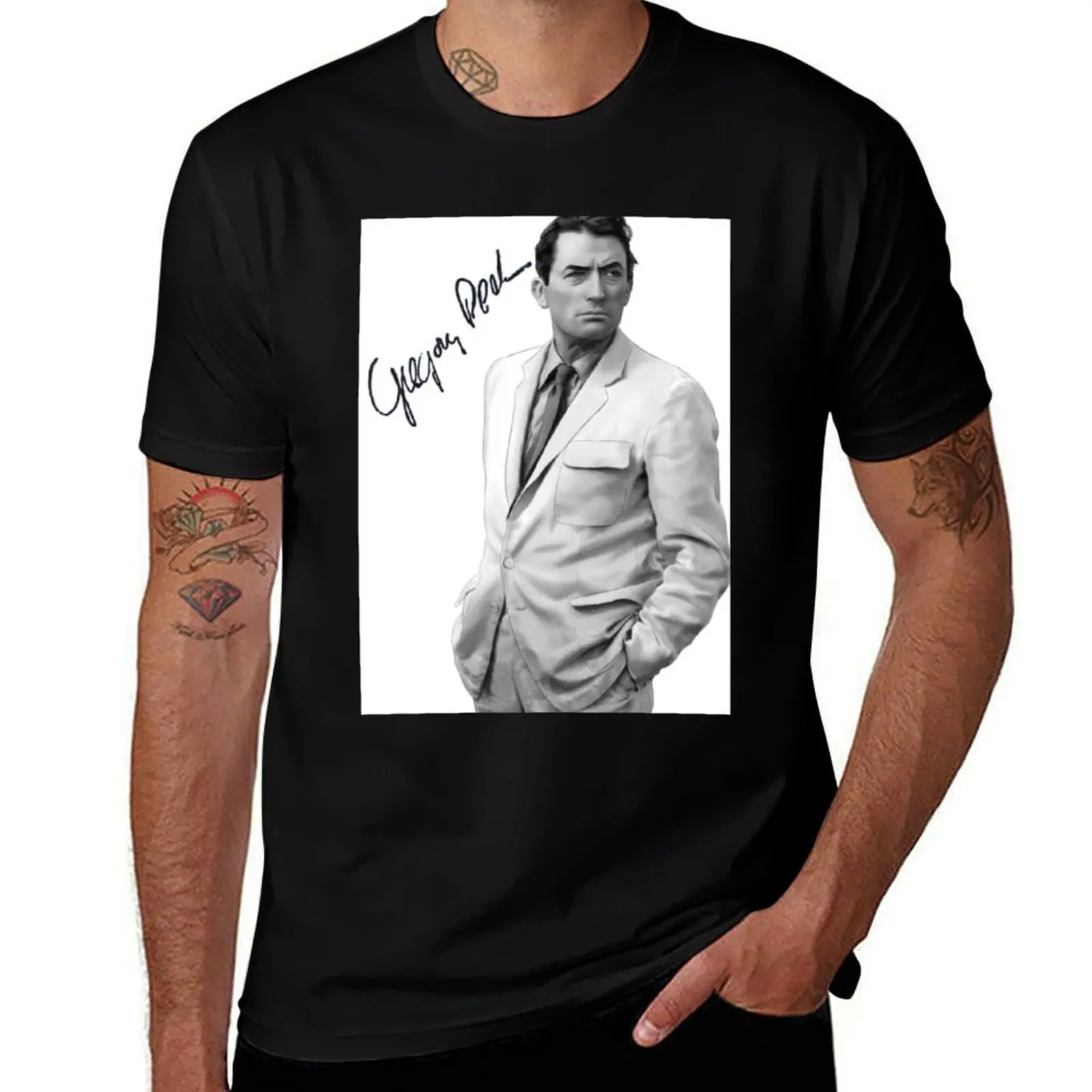 

Gregory Peck 6 T-Shirt Active Sports Short Sleeve Cotton Shirt