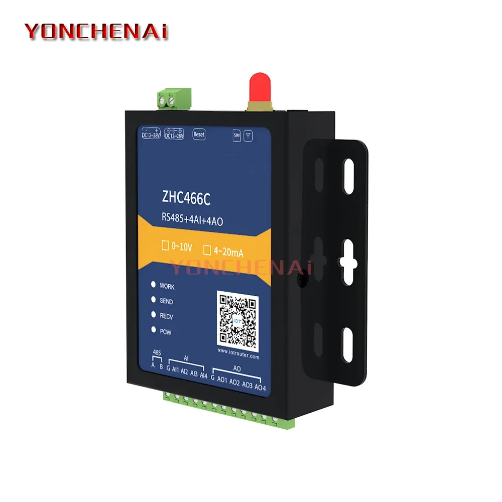 Imagem -03 - Modbus-rtu Gateway de Entrada Analógico Tcp Mqtt Gateway Iot 4g Gprs 420ma 010v