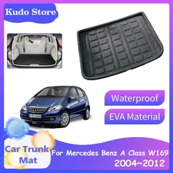 Car Trunk Mats for Mercedes Benz A Class W169 160 150 2004~2012 Rear Boot Cargo Liner Covers Luggage Tray Storage Pad Accessorie