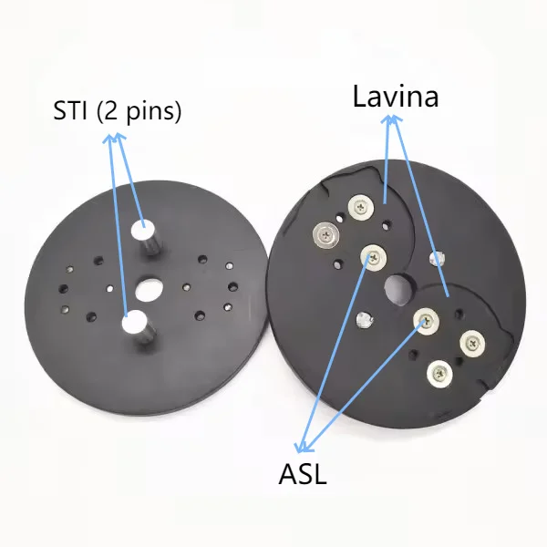 9pcs Quick Change Adapter STI 2 Pins Floor Grinder Convert to ASL Lavina Thread Diamond Grinding Polishing Pad Block Disc Tool