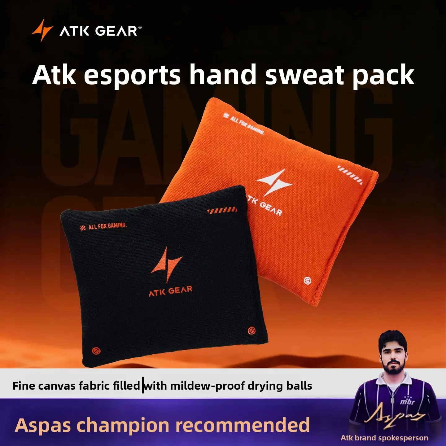 ATK E-sports Sweat Bag Is Sweat-absorbing, Anti-slip, Dry And Clean Ergonomics Customized PC Desktop Accessory Gifts