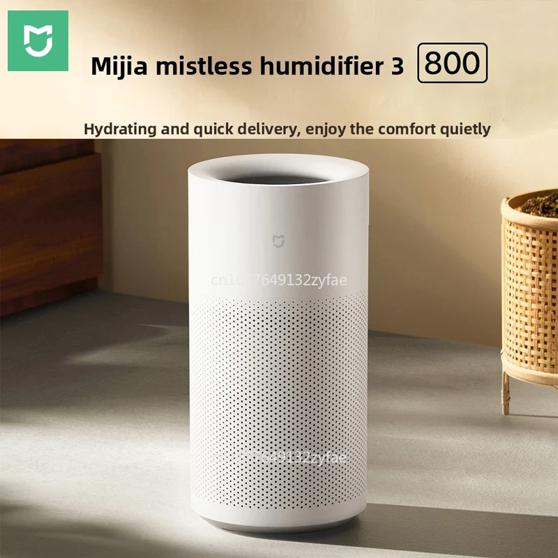 

Mijia Mist Free Humidifier 3 [800] 99% Antimicrobial Rate 6L Water Tank Smart Screen Air Humidifier Work With Mi Home APP Home
