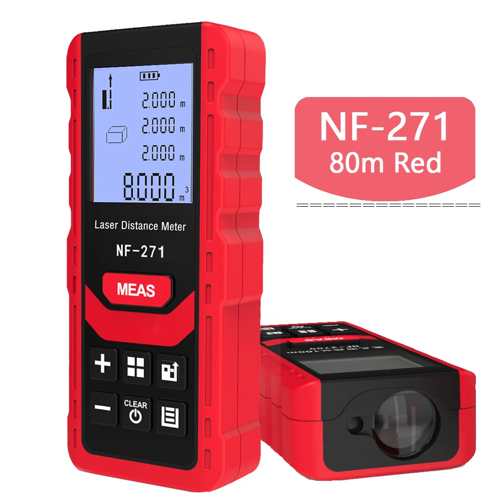 Noyafa NF-271 Laserafstandsmeter 40M 80M Afstandsmeter Meetmeter Meetapparaat Digitale Liniaal Testtool - afbeelding 1