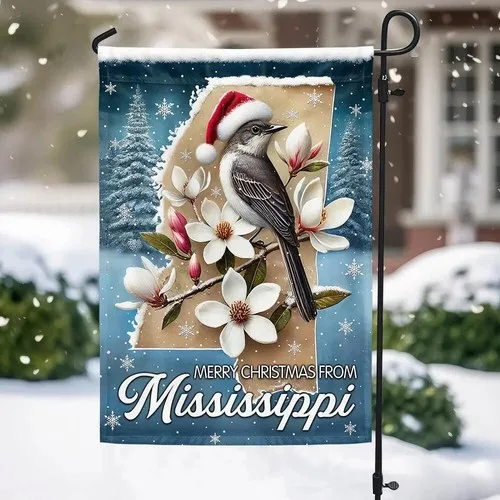 Mississippi Merry Christmas Flag Garden Flag GJN EEN AAL HHM WZZ yyi