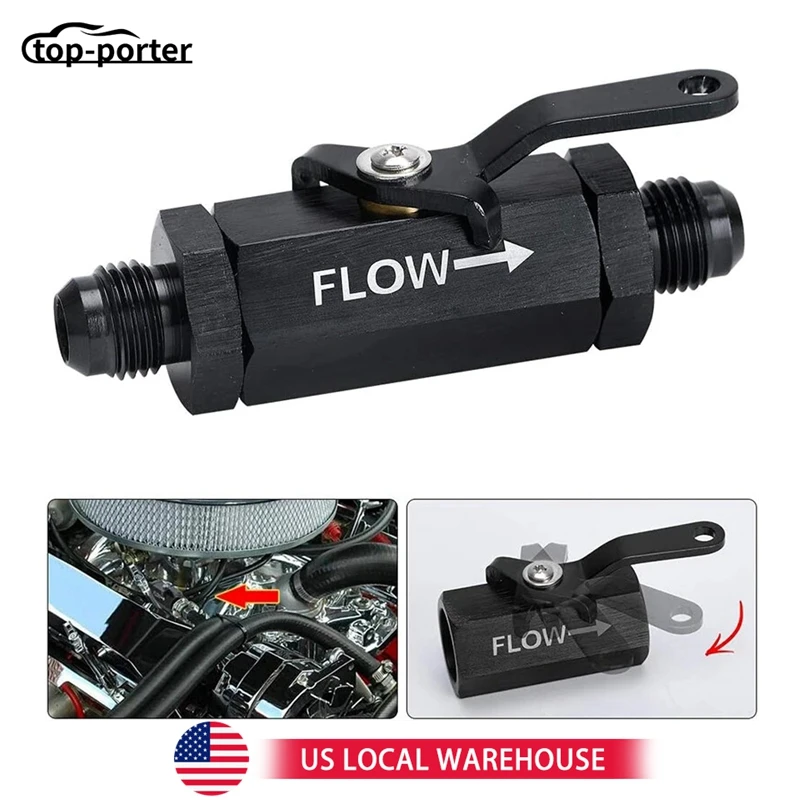 

6AN-10AN Встроенный запорный клапан топлива, контроль расхода, отсекающий клапан с кабельным рычагом, алюминий BC-1011