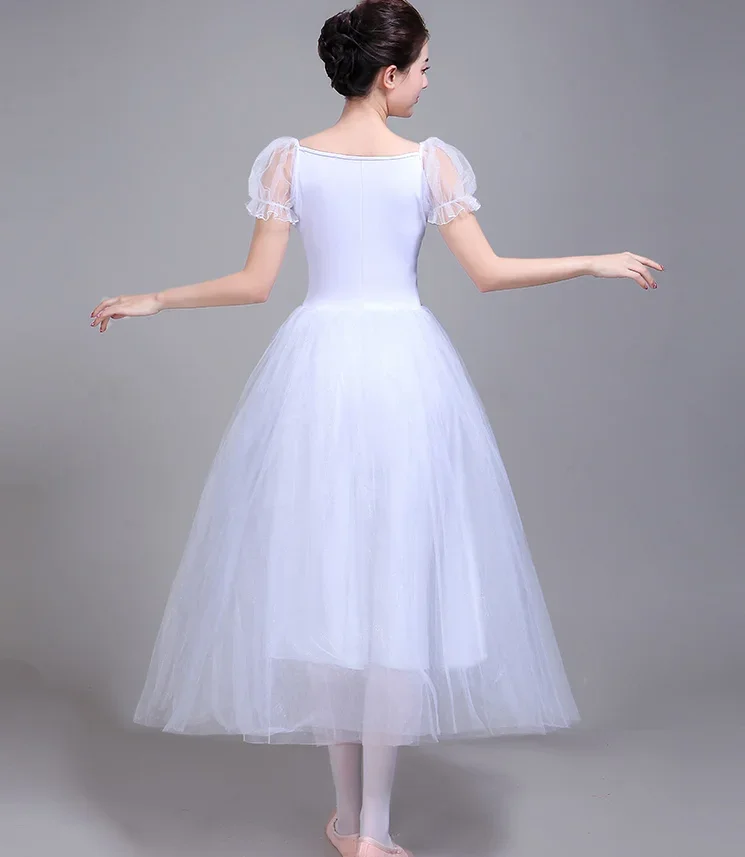 Ballet Tutu Skirt Professional Dance Dress Long White Tutus For Adult Ballet Costume Skirt Ballet Dress For Girl Kids