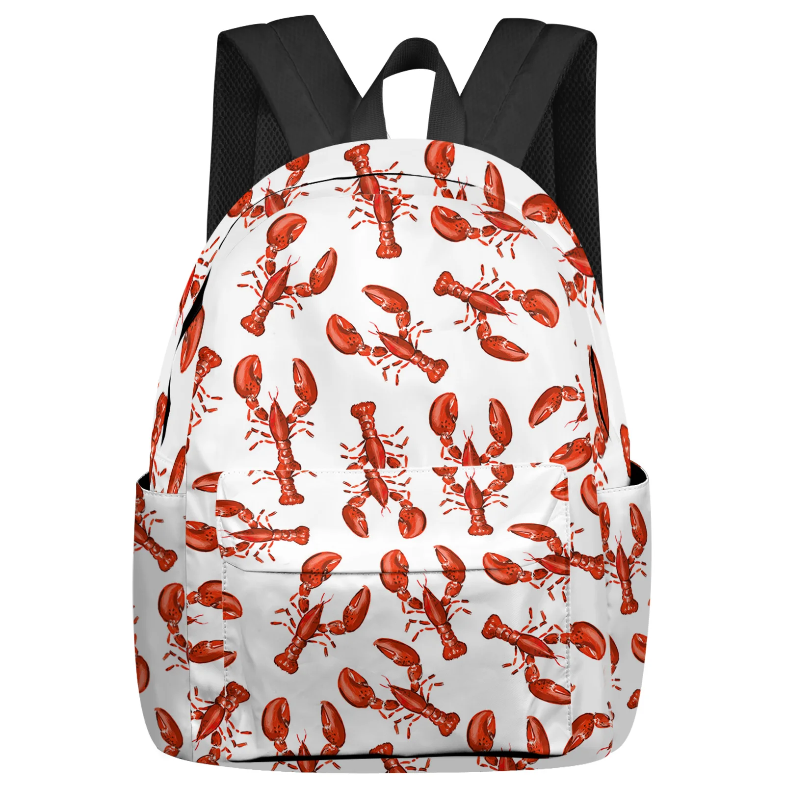 Lobster Sea Life Retro Backpack Men Women's Fashion Travel Backpack High Capacity Student School Bags