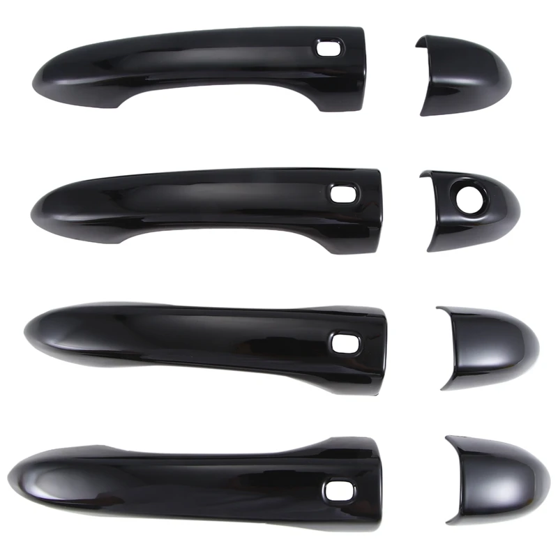 Glossy Pure Black Door Handle Cover Trim For Maserati Levante SUV Trofeo 4 Smart Door Handle