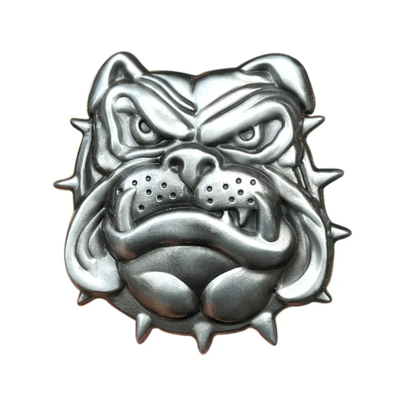 Bulldog belt buckle Western style European American