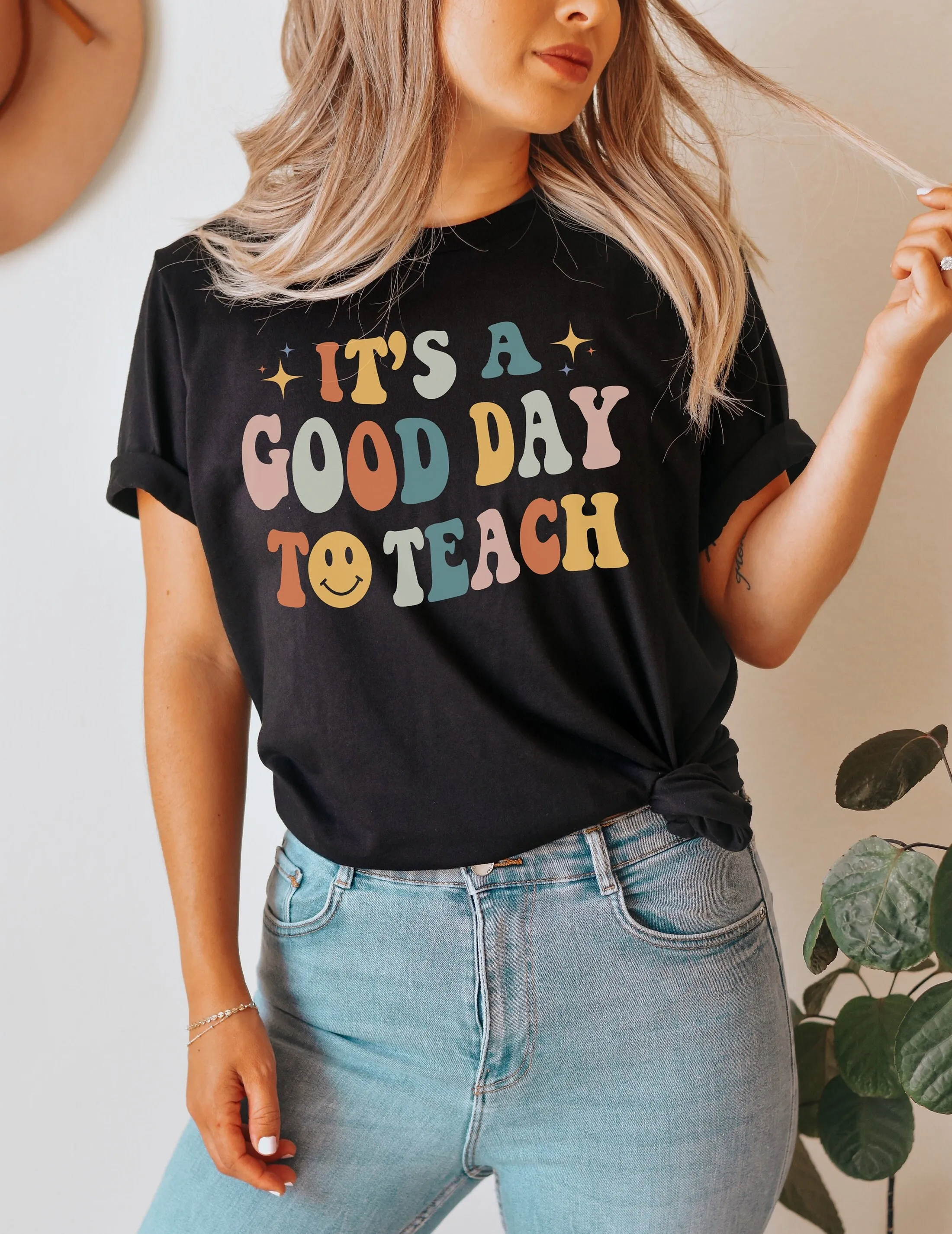 It Is A Good Day To Teach Back School T Shirt Pre K Teacher Math Esl 4K Preschool Retro Clothes