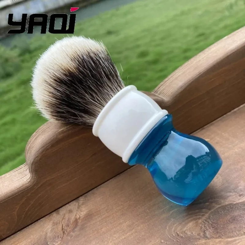yaqi-24mm-アクア-ツーバンド-バッジャー-ヘア-メンズシェービングブラシ-滑らかなシェービング体験のためのプレミアム品質