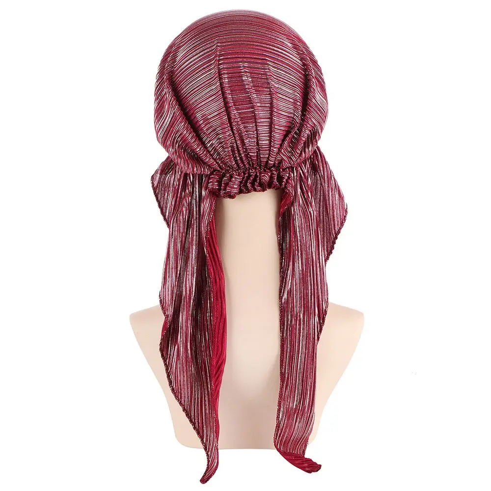 Head Cover Hair Loss Turban Headwear Headscarf Cancer Chemo Cap Beanie Cap Pre-Tied Bonnet Muslim Hijab