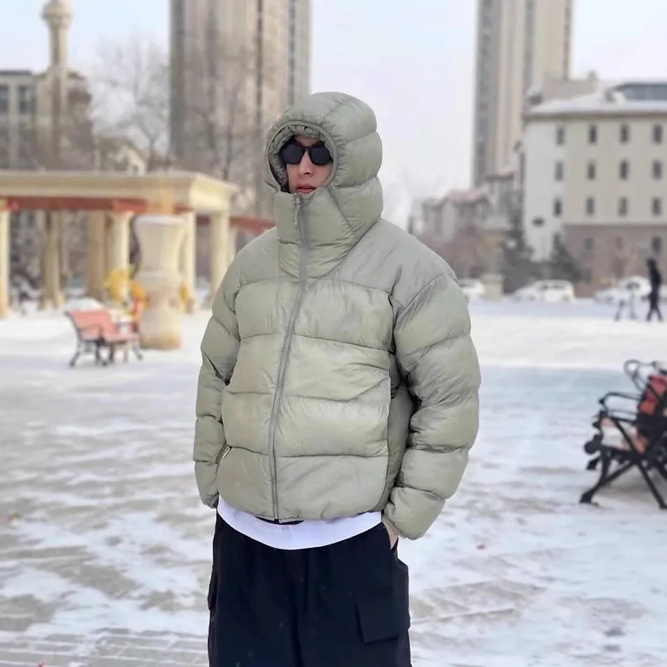 

Зимняя теплая утепленная куртка-пуховик с капюшоном для мужчин и женщин, парная хлопковая куртка-пуховик, Ropa De Hombre AU-259