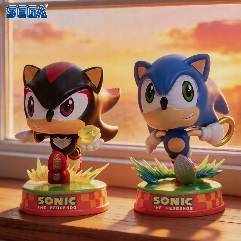 11.5CM SEGA Sonic the Hedgehog & Shadow Action Figure Merchandise, Game Figurine, Desktop & Car Ornament, For Fans Collection