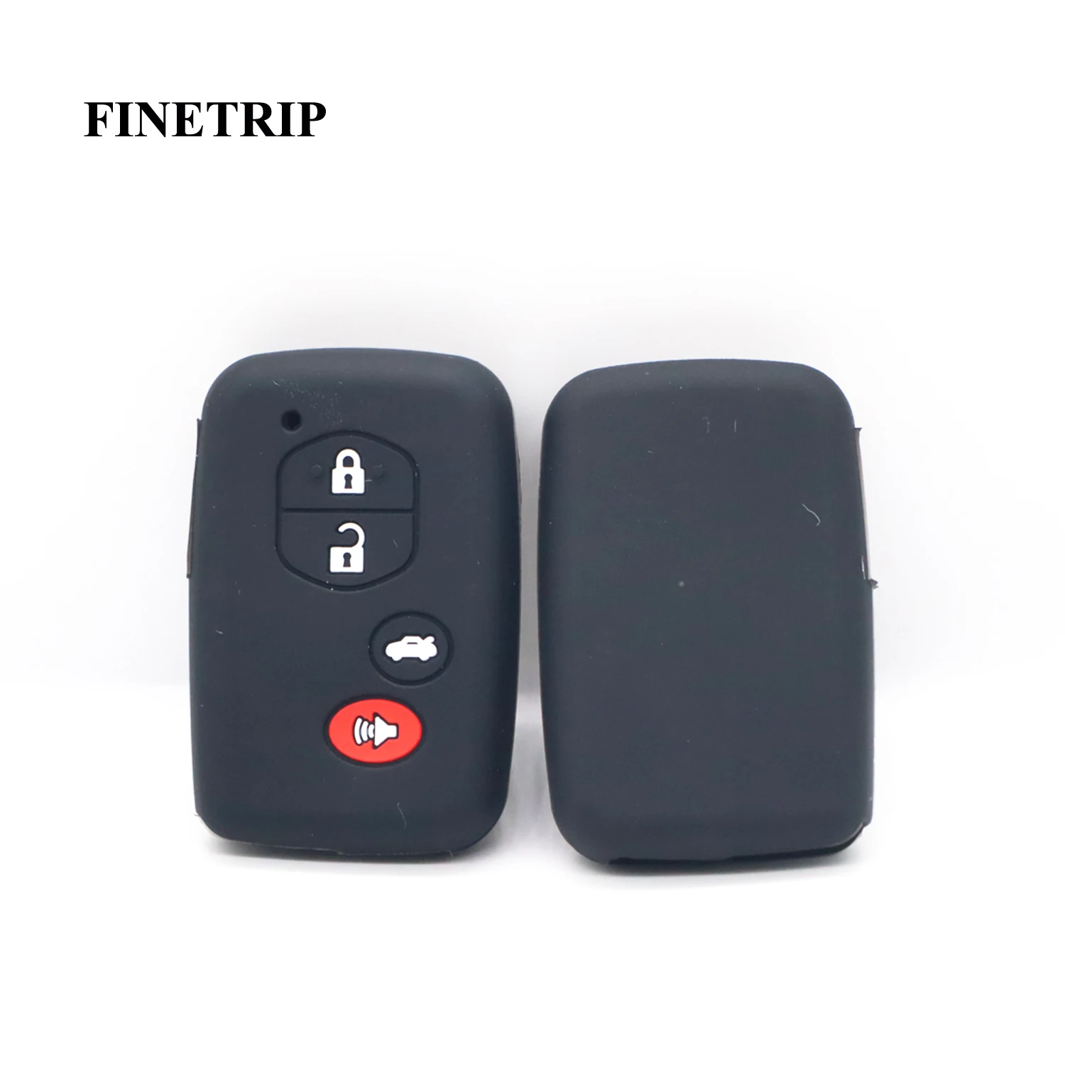 FINETRIP Car Accessories Key Fob Case Cover for TOYOTA AVALON CAMRY COROLLA HIGHLANDER PRIUS RAV4 SEQUOIA VENZA SCION FR-S