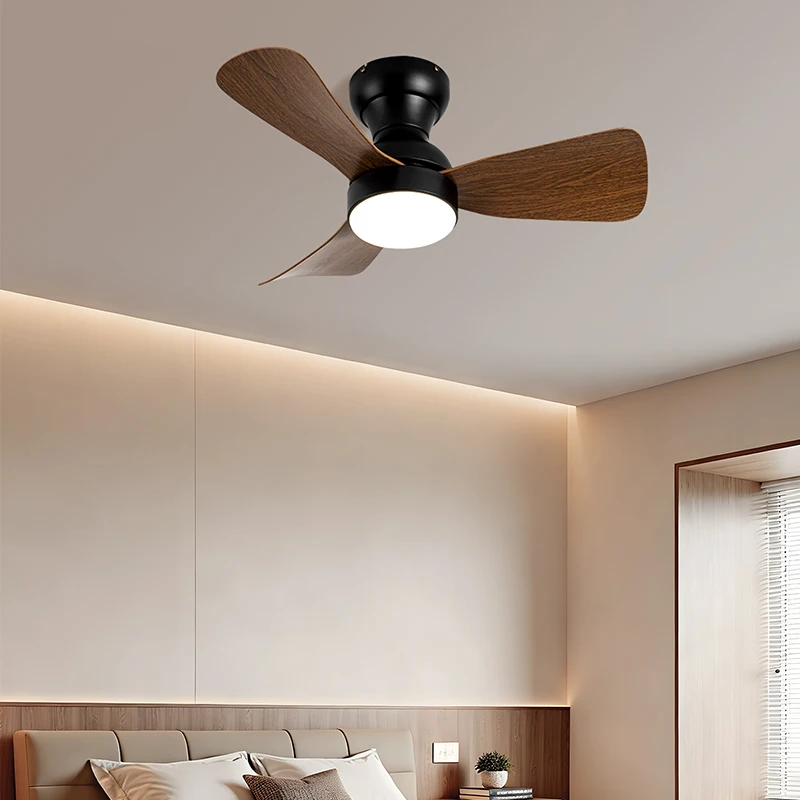 

LED Ceiling Fan Light Nordic Ultra-thin Silent Inverter Fan Lamp for Dining Room Bedroom Aisle Balcony Study