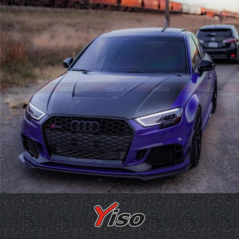 Suitable for S3 RS3 Carbon Fiber Cover S3 Hood Modification Engine Cover Revozport Cover Change RS3 Engine Cover Hood