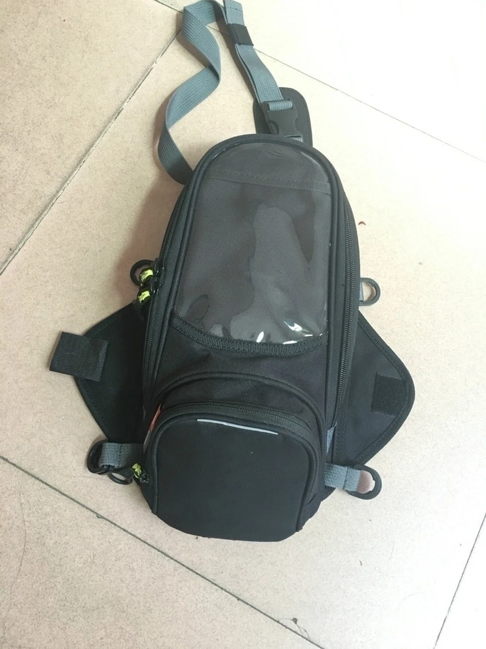 Waterproof Motor Tank Bag Black Oil Fuel Tank Bag Magnetic Motorbike Saddle Bag Single Shoulder Bag Motorcycle Backpack