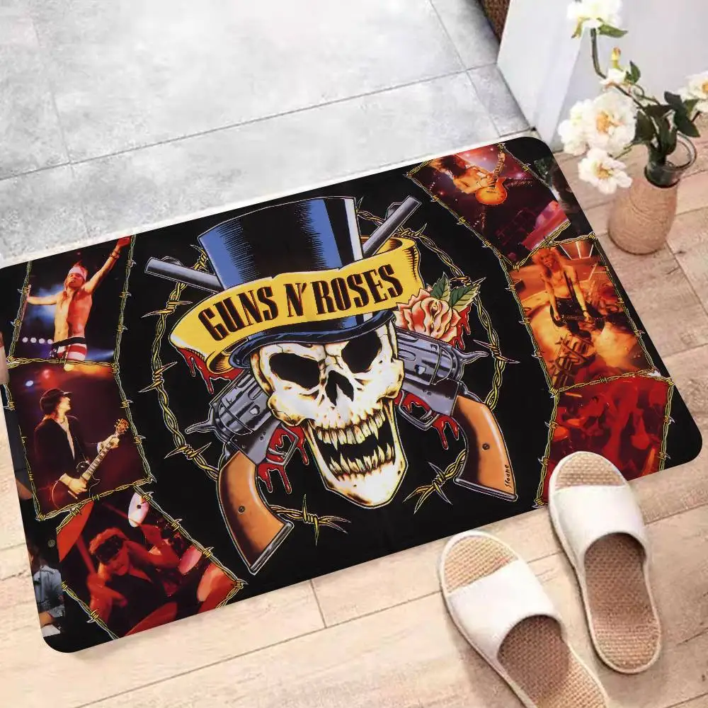 G-Guns N' R-Roses Eingangstürmatte im nordischen Stil, Fußmatte für Zuhause, Badezimmer, Toilette, Schlafzimmer, Hotel, Dekormatte