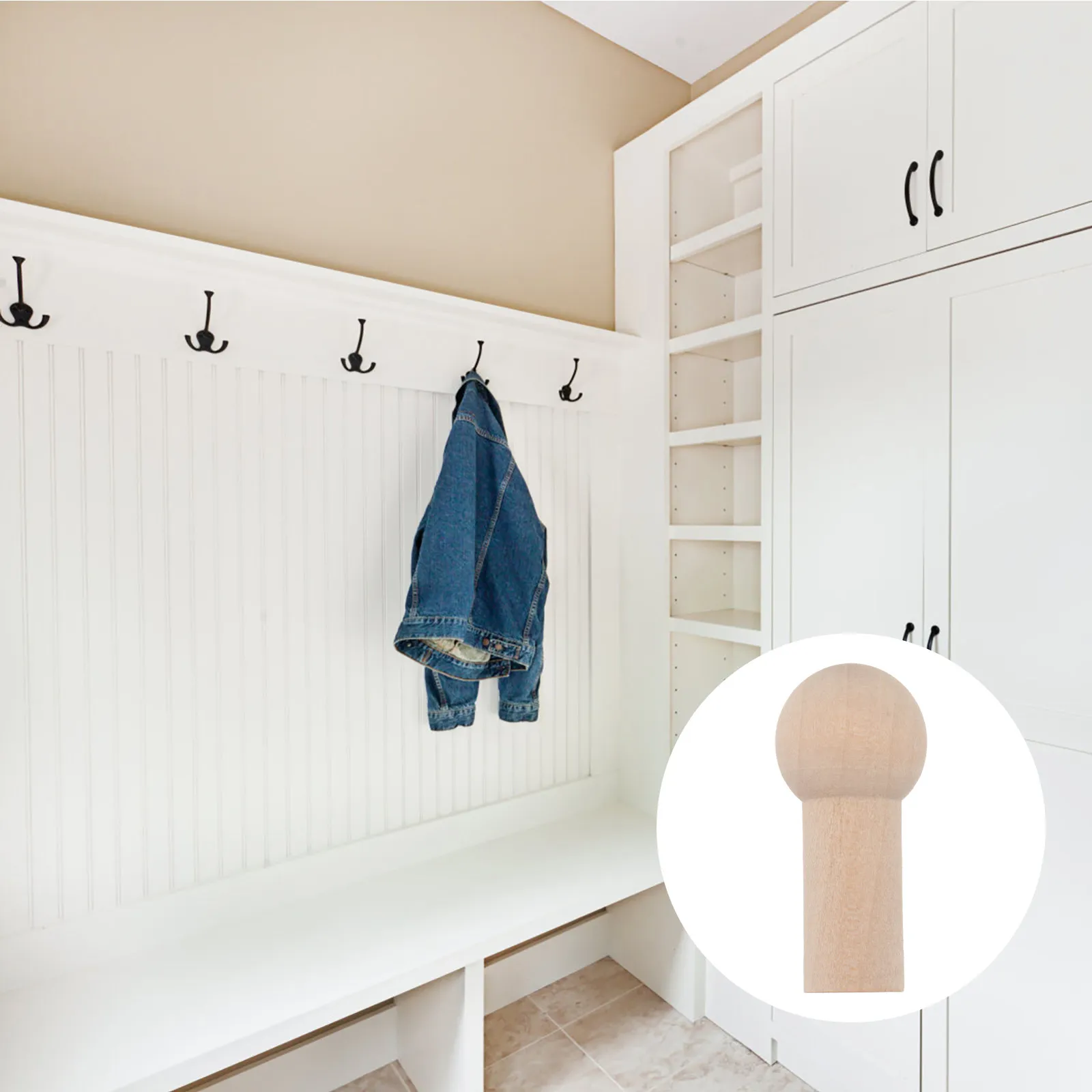 25Pcs Wooden Hanger Rack Strong Heavy Duty Clothing Hanger for Home Laundry Shop Wardrobe Organization Wrinkle Free Storage
