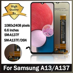 삼성 A13 LCD 디스플레이 터치 스크린 디지타이저, 삼성 A13 (SM- A137) LCD A137F/DSN A137F/DS 디스플레이, 6.6 인치