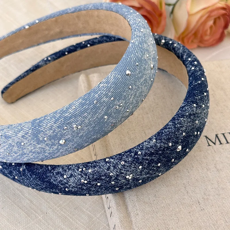 Hair bands for women girl luxury designer headband accessories korean vintage rhinestone popular leading fashion hoop adults new