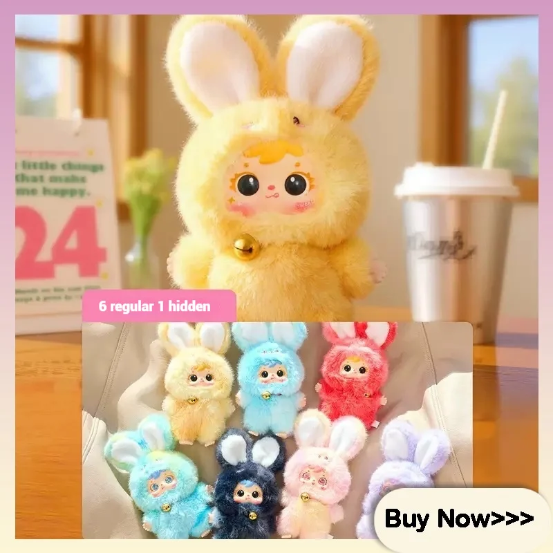 

Authentic Samuel Magic Colorful Rabbit Plush Blind Box Doll Bag Pendant Creative Handmade Surprise Mystery Box Birthday Present