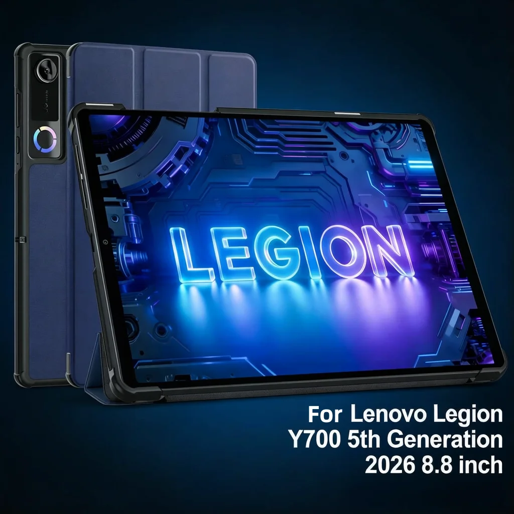 

Чехол для планшета Lenovo Legion Y700 5-го поколения 8,8 дюйма, из искусственной кожи, с подставкой, функцией автоматического сна, модель TB323FU, совместим с LEGION Y700 Gen 5