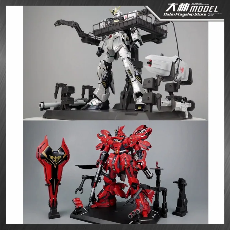 MG 1/100 SAZABI OR V MODEL CONSTRUCTION BASE Plastic Anime Mobile Suit PVC Toys Figure Assembly Model Holder