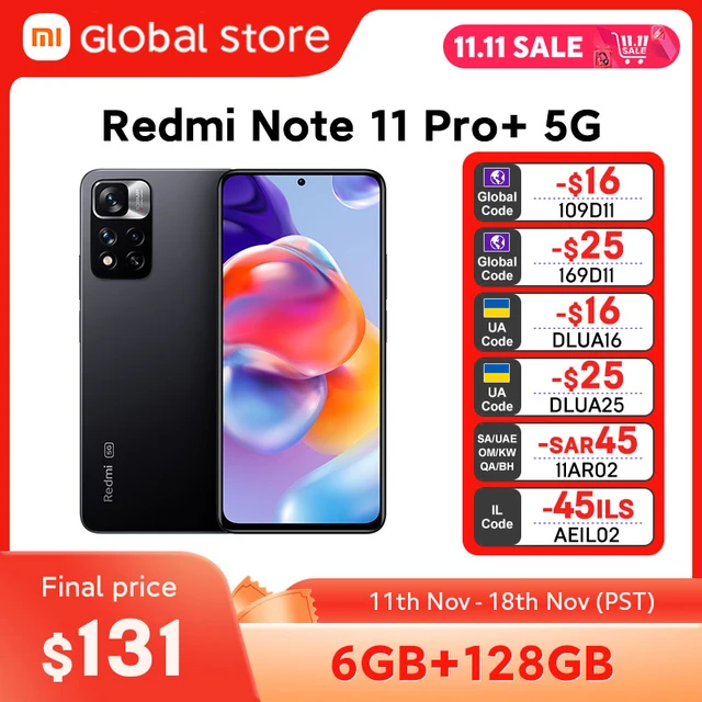 グローバル版小米Redmi Note 11 Pro+5 G 6 GB RAM 128 GB ROM 8コアDimensity 920 120 W  HyperCharge 120 Hz AMOLED 108 MP - AliExpress