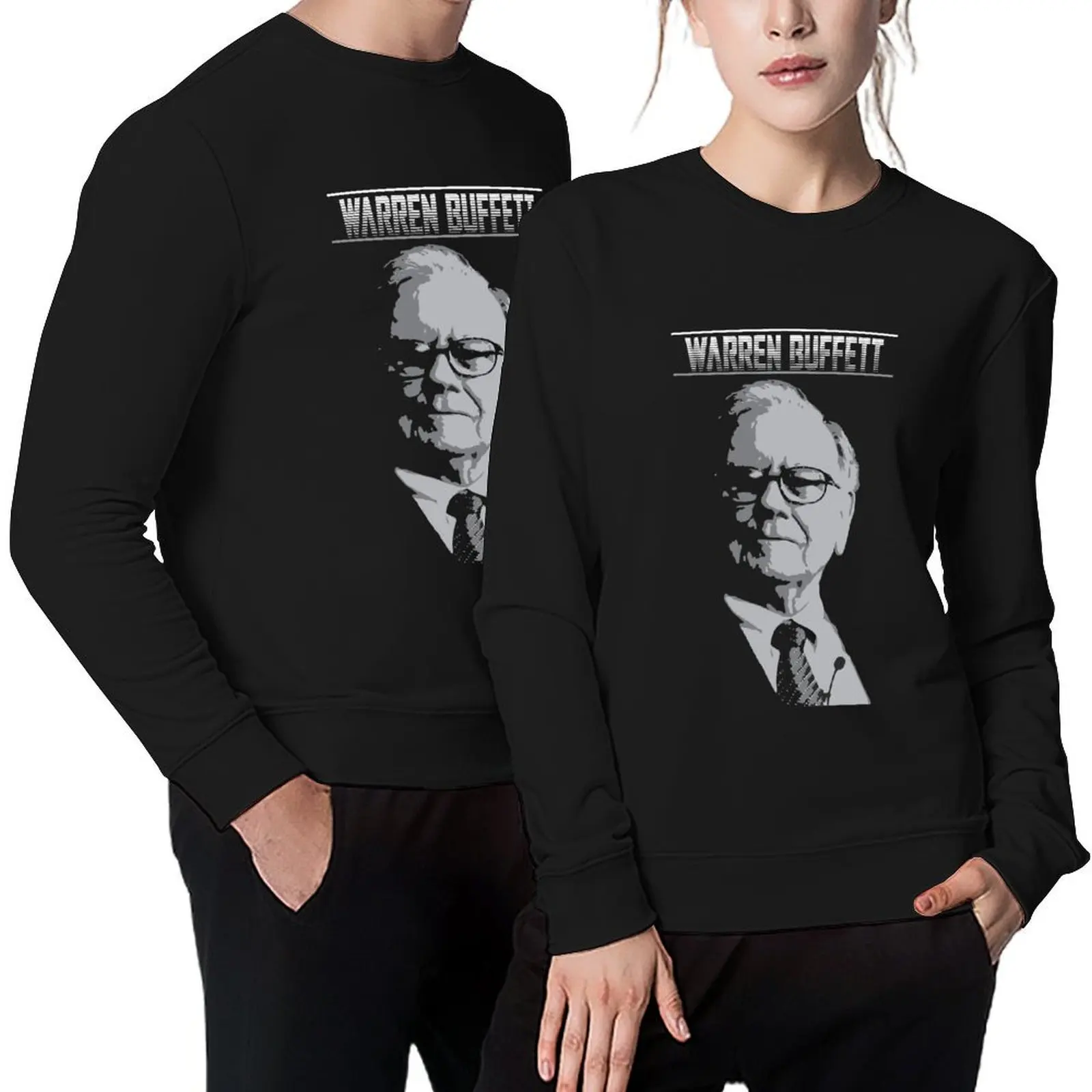 

Warren Buffett Pullover autumn men clothing graphic t shirts men men's clothing graphic sweatshirts