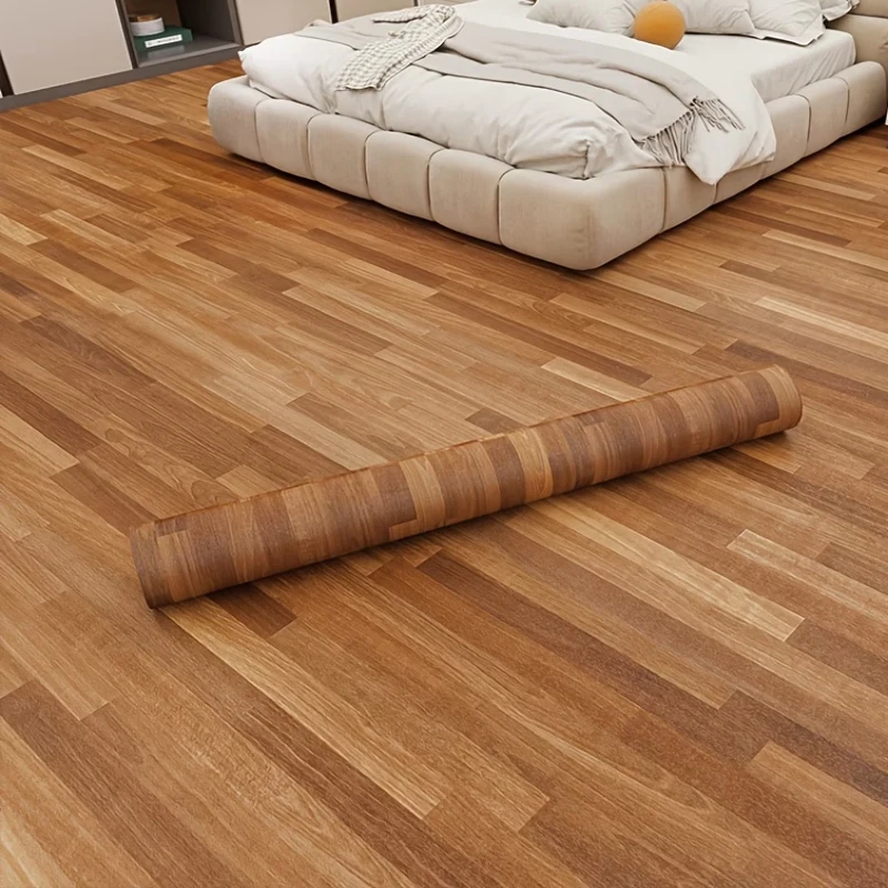 Durable Self-Adhesive Vinyl Peelable Floor Stickers Vintage Wood Grain Floor Stickers Suitable For Floor Renovation.